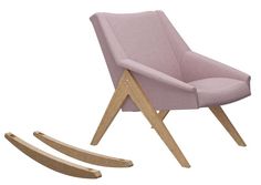 Кресло-качалка Амбер Т Дуб, ткань Soro 61 Мебель Импэкс