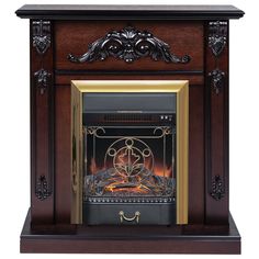 Электрокамин RealFlame Anita STD/EUG AO-215 с очагом Majestic Lux Brass