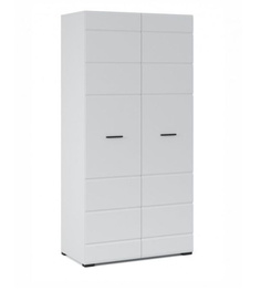 Шкаф Империал Йорк 2-х дверный Белый/Белый глянец Imperial