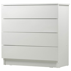 Комод BRABIX "Scandi CM-001", 750х330х730 мм, 4 ящика, ЛДСП, белый, 941900, ЦБ013659 -1