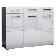 Комод Ненси МДФ ,1200х985х446, Венге/Белый глянец No Brand