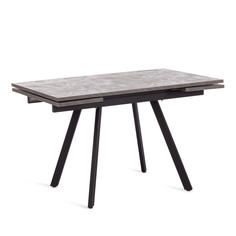 Стол TetChair VIGO ЛДСП/HPL/металл, 120 x 80 x 30 х 30 х 75 см, Мрамор чёрный/чёрный