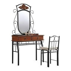 Столик туалетный TC с выдвижными ящиками коричневый 95 х 46 х 16,2 см Tet Chair
