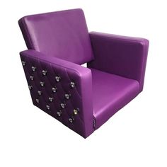 Парикмахерское кресло Гламурис фиолетовый 65х50х57 No Brand