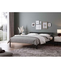 Кровать Фади-04 140х200 черная Woodville