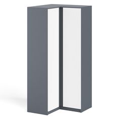 Угловой шкаф СВК Мори МШУ960.1 графит/белый, 96,4х96,4х209,6 см
