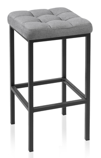 Барный стул Woodville, черный/черный/канди грей