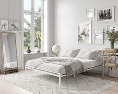 Кровать Хью 140x200 Белый Askona