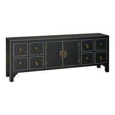 Тумба под телевизор прямоугольная черный 130 x 24 x 50,5 см No Brand