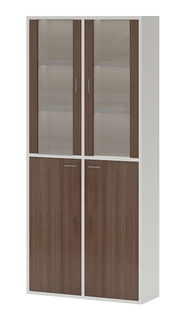 Стеллаж Мэрдэс СУ (ш2в2)+2ФС+2ФГ Белый/Шамони Merdes