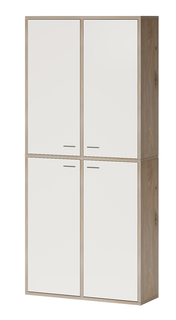 Стеллаж Мэрдэс СУ (Ш2В2)+4ФГ Нельсон/Белый Merdes