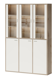 Стеллаж Мэрдэс СУ (Ш3В2)+3ФГ+3ФС Нельсон/Белый Merdes