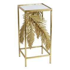 Подставка Glasar с зеркальной столешницей 27 x 27 x 57 см ГЛАСАР