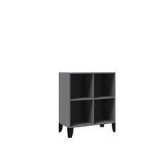 Стеллаж открытый ГС-1 Гира700х350х825 графит серый No Brand