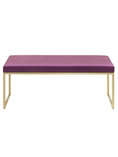 Банкетка-скамейка GreenWeen ALBA 110х40х45 марсала/золотой
