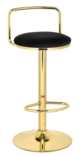 Полубарный стул Woodville Lusia black / gold
