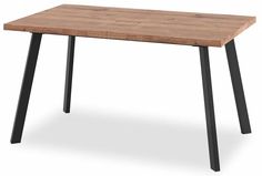 Стол Mamadoma Борг-140 Дуб Веллингтон/черный 101603