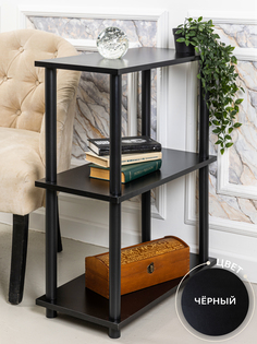 Стеллаж GASTRORAG 0770/3 600х300 ЛДСП черный