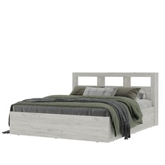 Кровать Гранд с/м 1600х2000, 1672х2210х950, Дуб крафт белый No Brand