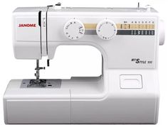 Швейная машина Janome MY STYLE 100 белый, голубой