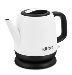 Чайник электрический KITFORT KT-6112, 1630Вт, белый и черный