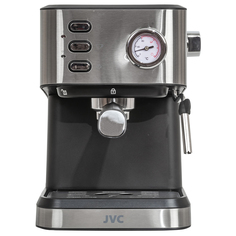 Рожковая кофеварка JVC JK-CF33 серебристый; черный