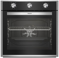 Встраиваемый электрический духовой шкаф HotPoint FE9 814 H IX черный, серебристый