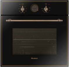 Встраиваемый электрический духовой шкаф GEFEST ДА 622-02 К83 черный, золотистый Гефест