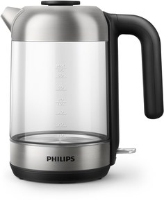 Чайник электрический Philips HD9339/80 1.7 л прозрачный, черный