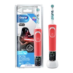 Электрическая зубная щетка Oral-B D100.413.2K белая, красная