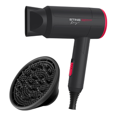 Фен STINGRAY ST-HD801A 1800 Вт красный, черный