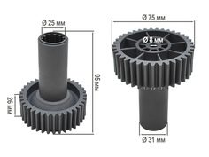 Шестерня для мясорубки для мясорубки EKPARTS D=75 H=95/26mm