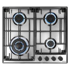 Встраиваемая варочная панель газовая Delonghi GRETA 6GW IM серебристая Delonghi