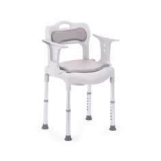Кресло инвалидное Армед 027 с санитарным оснащением, съёмные подлокотники и спинка
