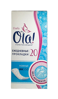 Прокладки Ola! Daily Без аромата Ежедневные 20 шт