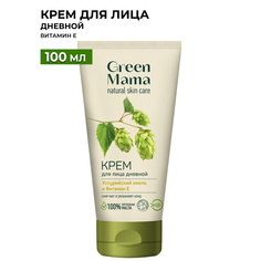 Дневной крем для лица GREEN MAMA Уссурийский хмель и витамин Е, 100 мл