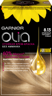 Краска для волос Garnier Olia, тон №8.13 Кремовый перламутровый