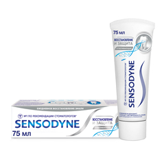 Зубная паста Sensodyne Восстановление и Защита Отбеливающая, для чувствительных зубов 75мл