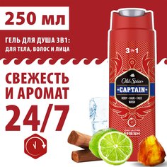 Гель для душа + шампунь 2в1 OLD SPICE Captain, 250 мл