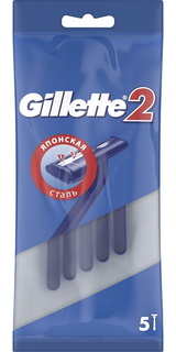 Одноразовый станок GILLETTE 2 лезвия 5 шт