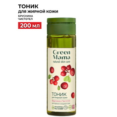 Тоник Green Mama для жирной кожи Брусника и Чистотел 200 мл