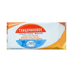 Мыло туалетное, глицериновое, в упаковке, 100 г 1228541 ММЗ