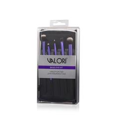 Набор кистей Valori для макияжа фиолетовые в чехле 5 шт WHB17466-26