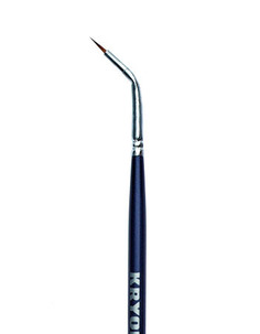 Кисть из нейлона круглая D 1 мм. (Цв: Blue) Kryolan