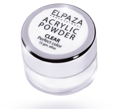 Акриловая пудра Elpaza Acrylic Powder прозрачная 15г.