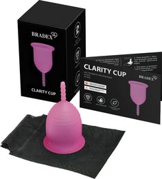 Менструальная чаша Clarity Cup, L, розовый Bradex