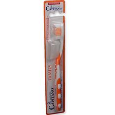 Зубная щетка Pasta del Capitano для всей семьи оранжевая средней жесткости