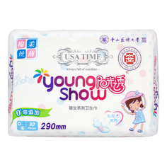 Прокладки гигиенические Young Show USA time ночные 290 мм 10 шт