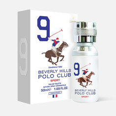 Вода туалетная Beverly Hills Polo Club Sport 9 для мужчин, 50 мл