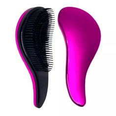 Расческа для волос массажная распутывающая FamilyLove, розовый